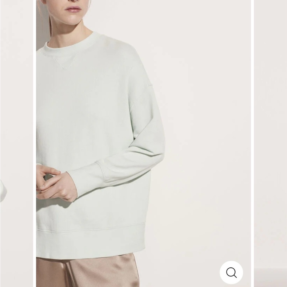 SOLD— Vince | Drop Shoulder Pullover in Sea Foam | XS - Picture 2 of 8